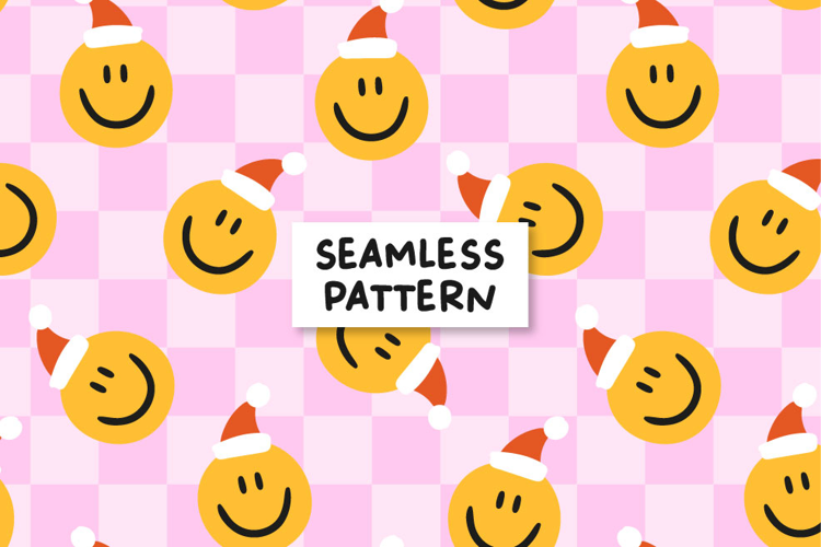 Christmas Checkered Pattern Groovy Christmas Digital Paper