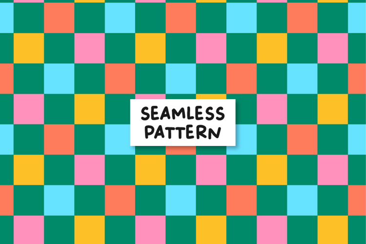 Summer Checkered Pattern Checkered Digital Paper Plaid Paper