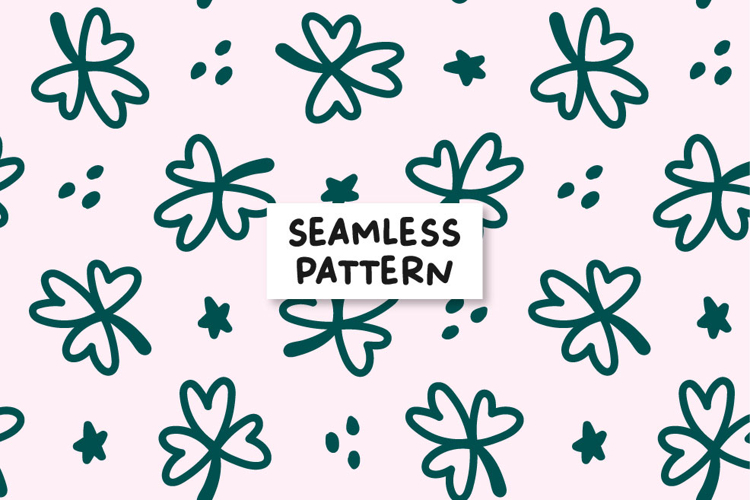 Clover Seamless Pattern St Patricks Pattern