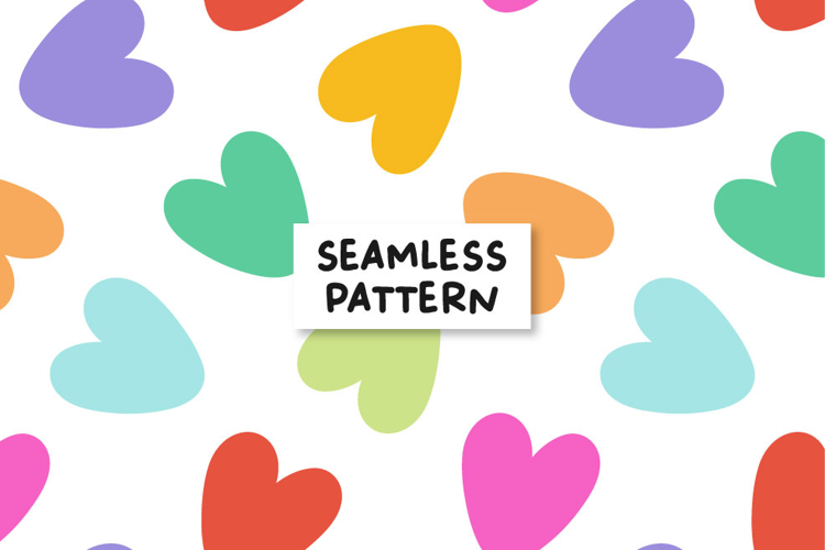 Heart Pattern Hearts Digital Paper San Valentines Pattern