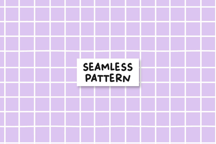 Grid Lilac Seamless Pattern Pastel Grid Pattern
