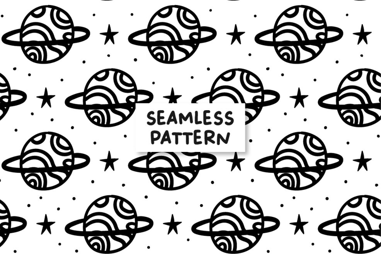 Planets Pattern Out Space Background Planet Semless Pattern