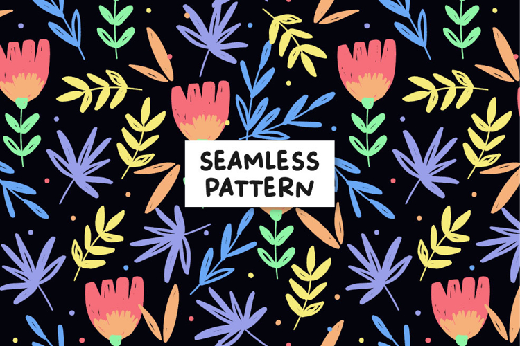 Floral seamless pattern. Floral background.