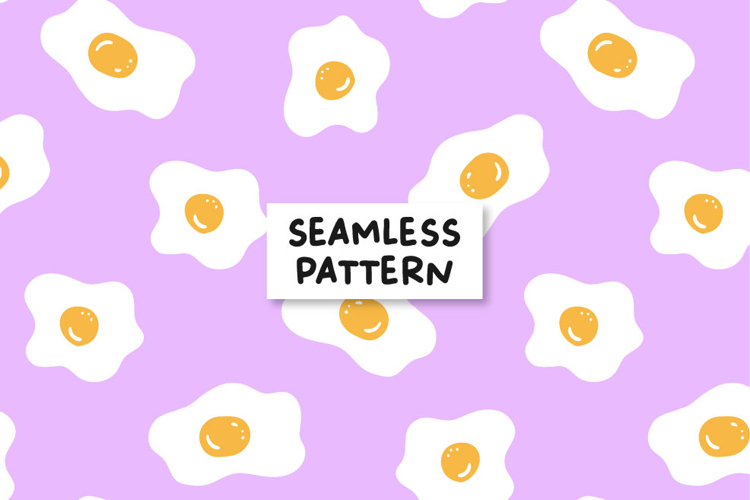 Eggs Seamless Pattern Eggs Digital Paper Eggs Pattern