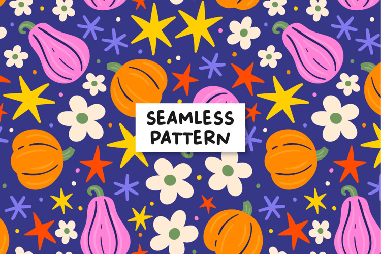 Pumpkin Pattern Halloween Pumpkin Seamless File Fall Pattern