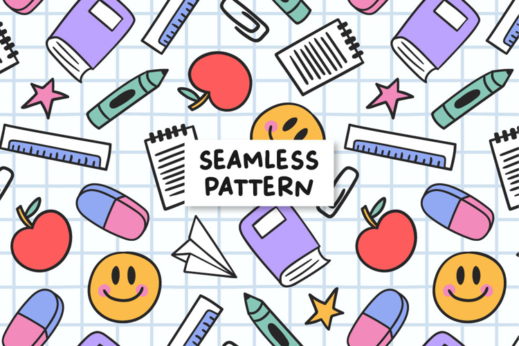 Back to School Pattern Back to School Background