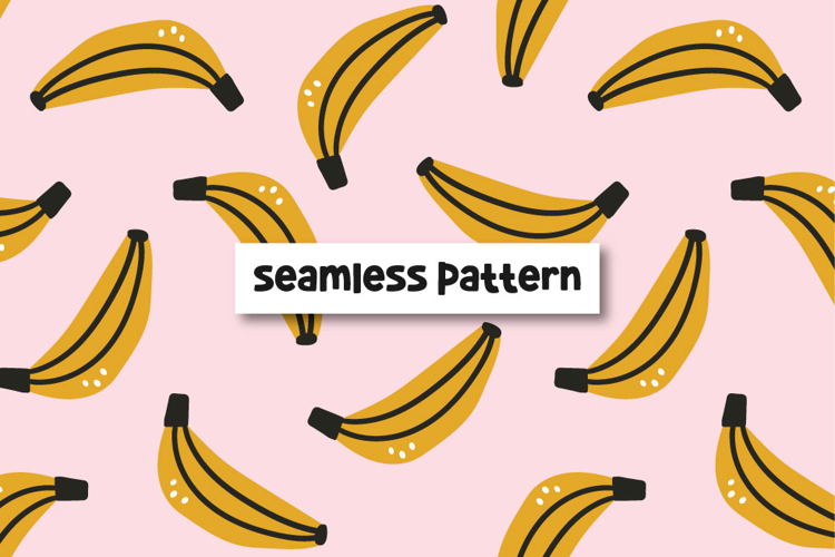 Banana Pattern Banana Background Banana Digital Paper