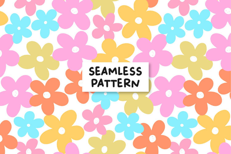 Floral Spring Pattern Spring Flowers Seamless Pattern