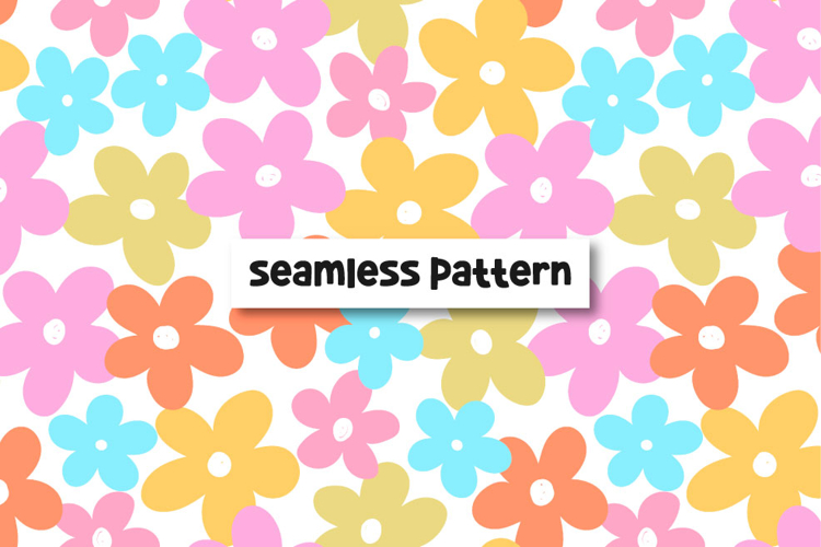 Floral Spring Pattern Spring Flowers Seamless Pattern