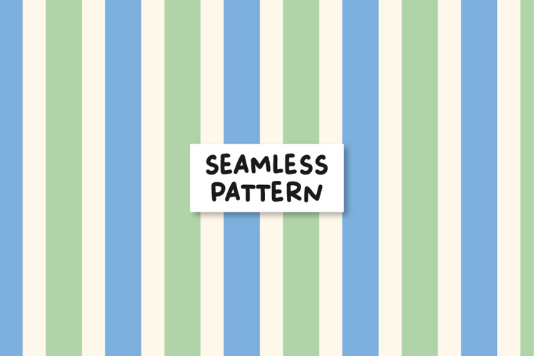 Blue Stripes Pattern Retro Stripes Seamless Pattern
