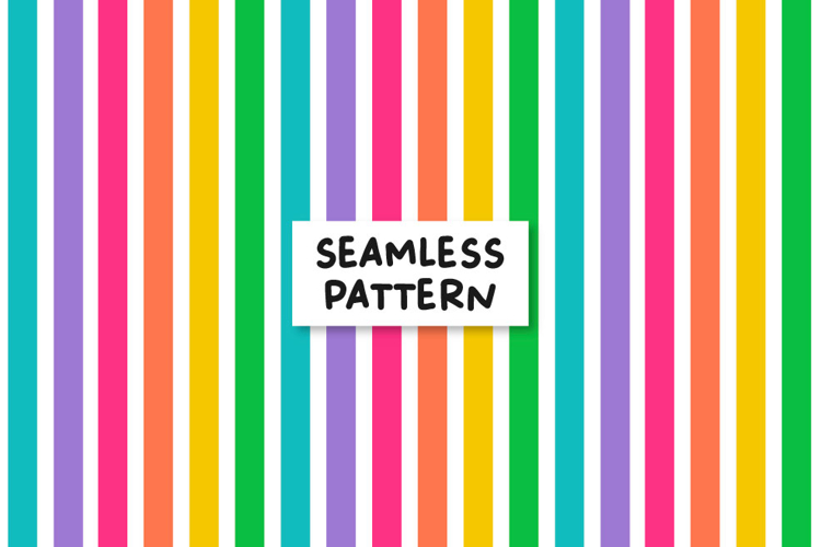 Rainbow Stripes Pattern Summer Stripes Background