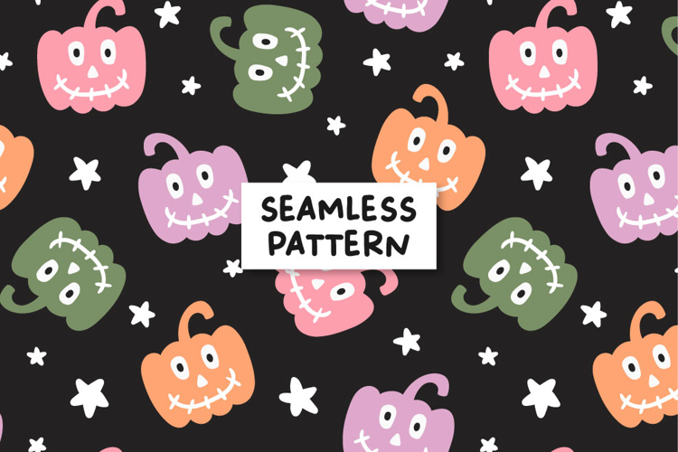 Pumpkin Pattern Halloween Pumpkin Background