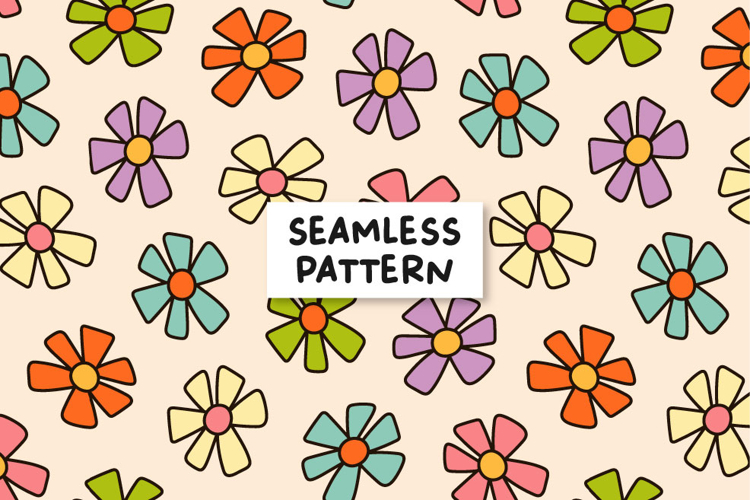 Spring Summer Floral Pattern Background