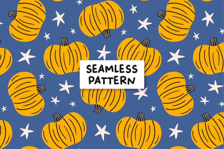 Halloween Pumpkin Pattern Fall Background