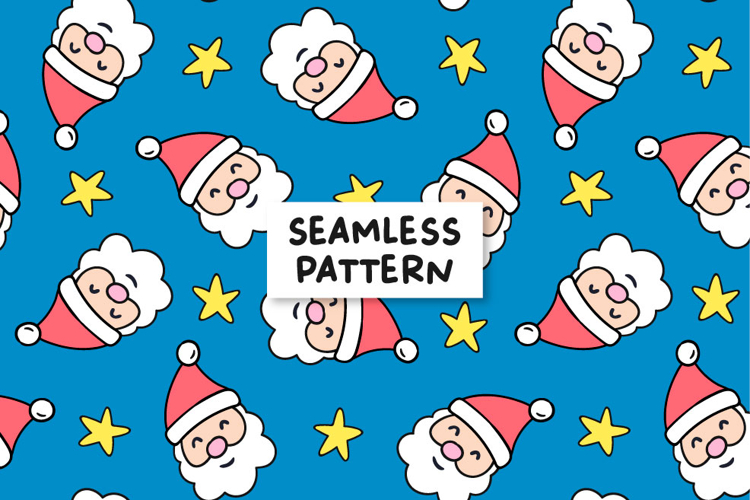 Santa Claus Pattern Santa Claus Background Christmas