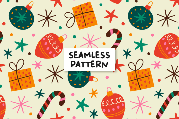 Christmas Seamless Pattern Christmas Background