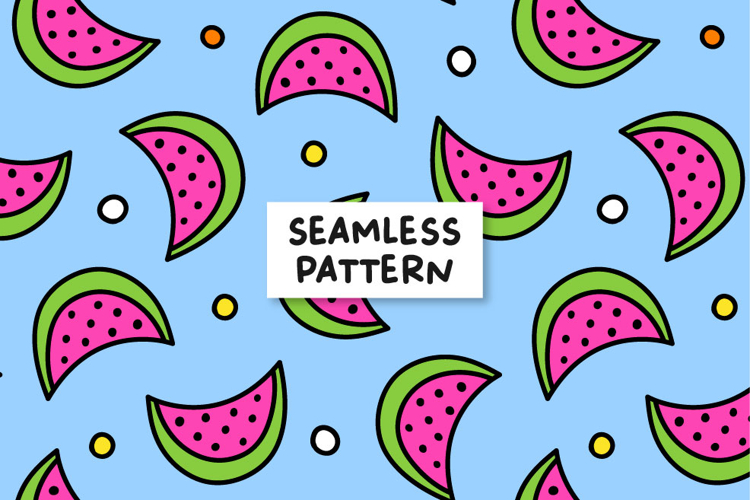 Summer Watermelon Pattern Watermelon Background