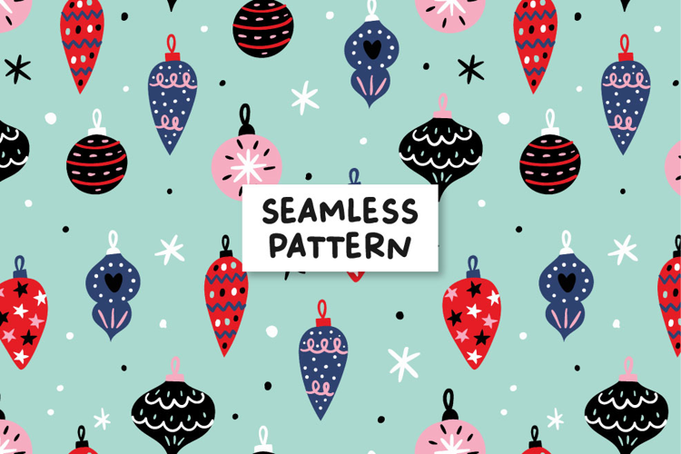 Christmas seamless pattern. Christmas background.