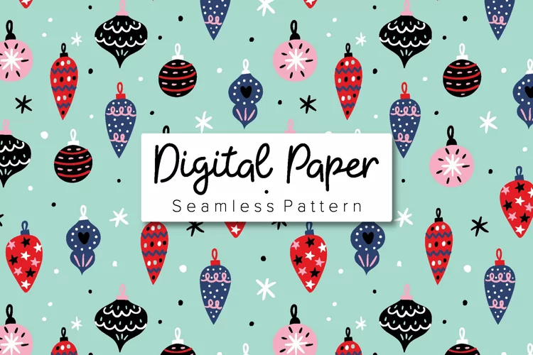 Christmas seamless pattern. Christmas background.
