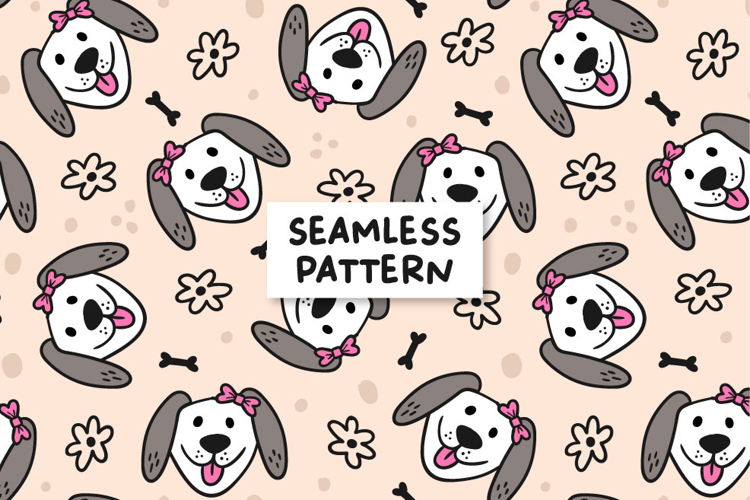 Dog Pattern Cute Dog Background