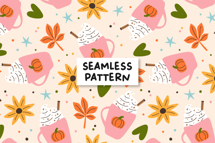 Pumpkin Spice Pattern Pumpkin Latter Background
