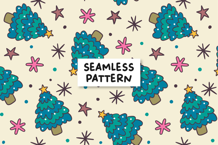 Christmas Seamless Pattern Image 17
