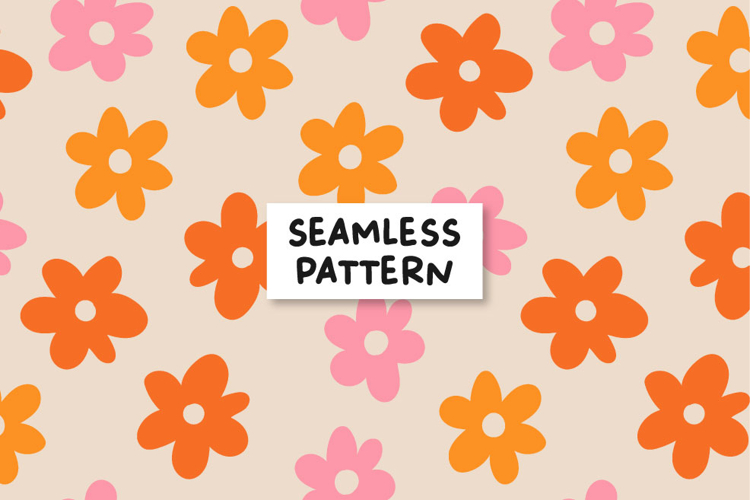 Vintage floral pattern. Floral seamless pattern