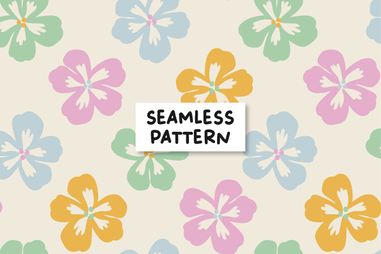 Summer Floral Pattern Tropical Background Flowers Pattern