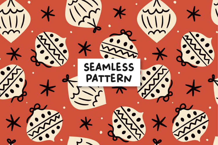 Christmas Decorations Background Christmas Pattern