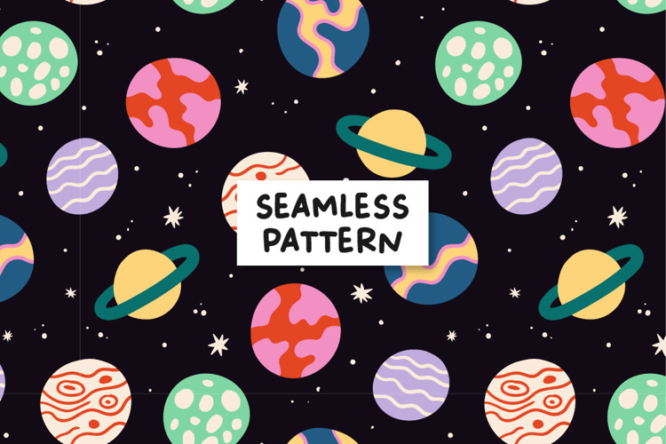 Space pattern. Space background.