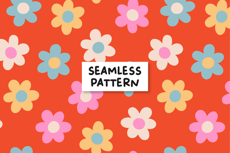 Cute Floral Pattern Flowers Background