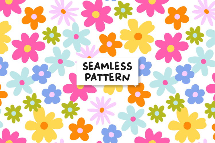 Floral Background Spring Seamless Pattern Flowers