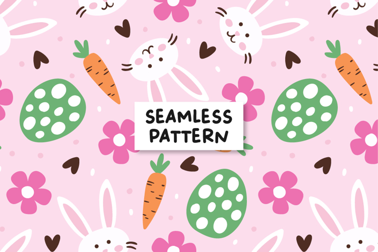 Easter Background Easter Bunny Pattern Spring Easter