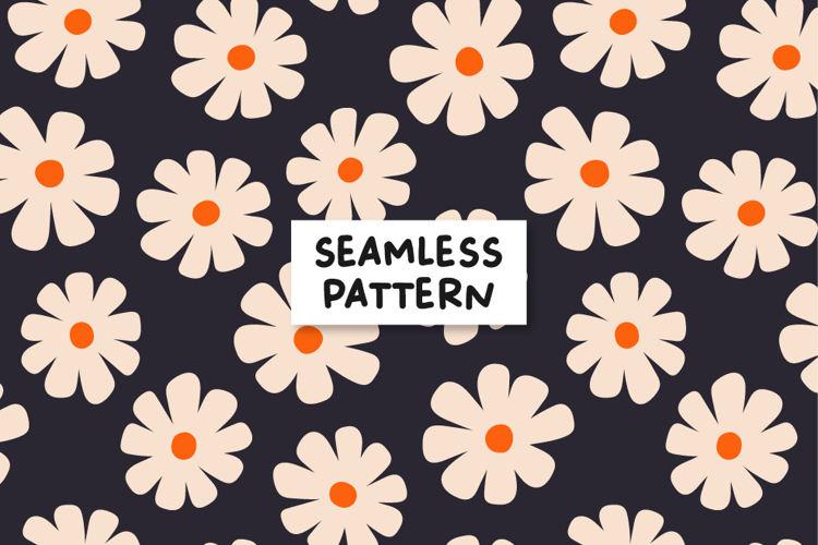 Flowers Pattern Floral Digital Paper Floral Background