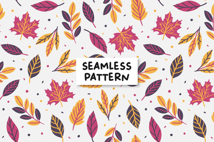 Autumn pattern. Autumn background. Fall pattern