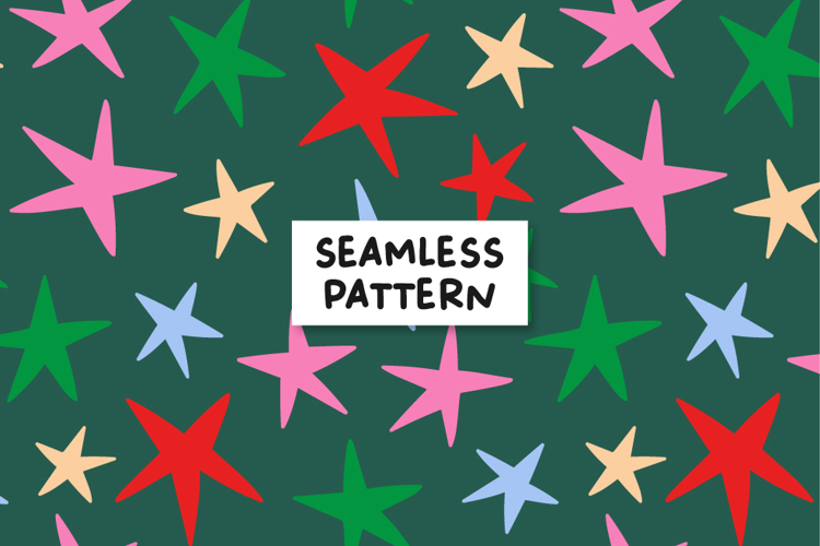 Stars Pattern Christmas Stars Background.