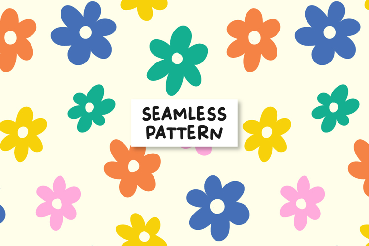 Floral Pattern Flowers Background Spring Summer.