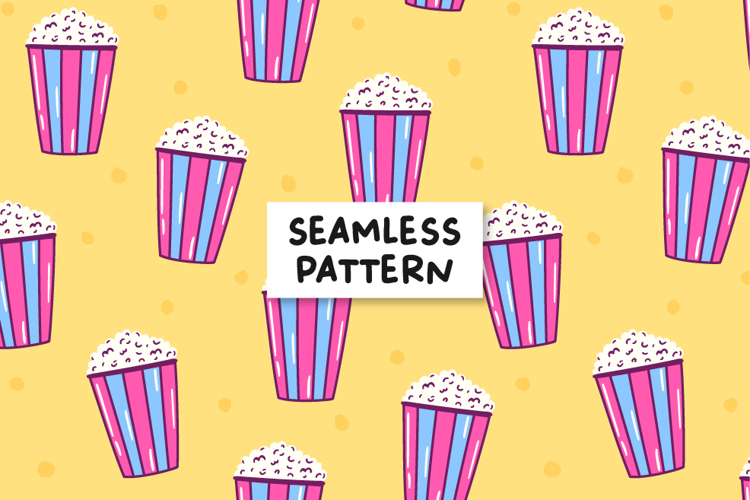 Popcorn Pattern Popcorn Background