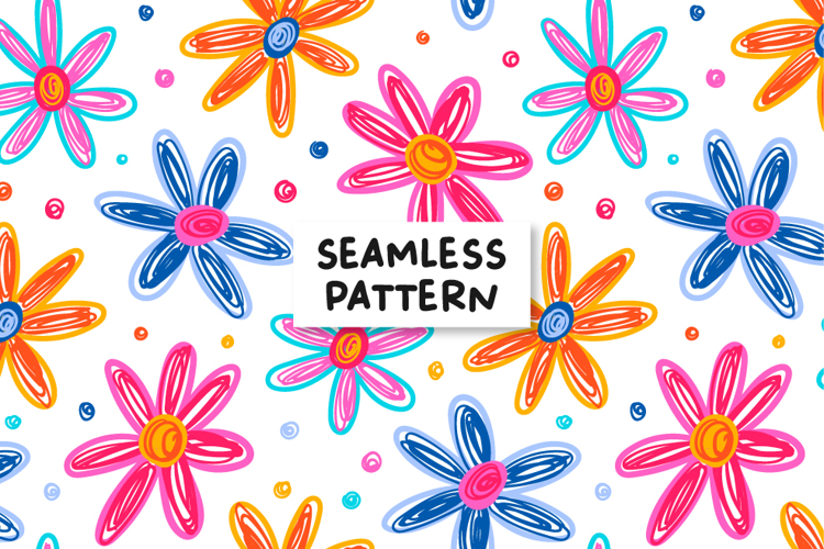Spring Floral Pattern Colorful Floral Background