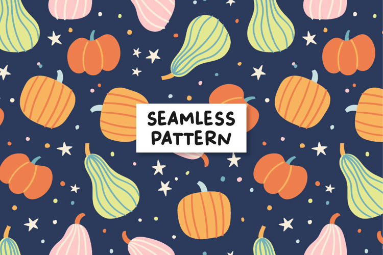 Pumpkin pattern. Pumpkin background.