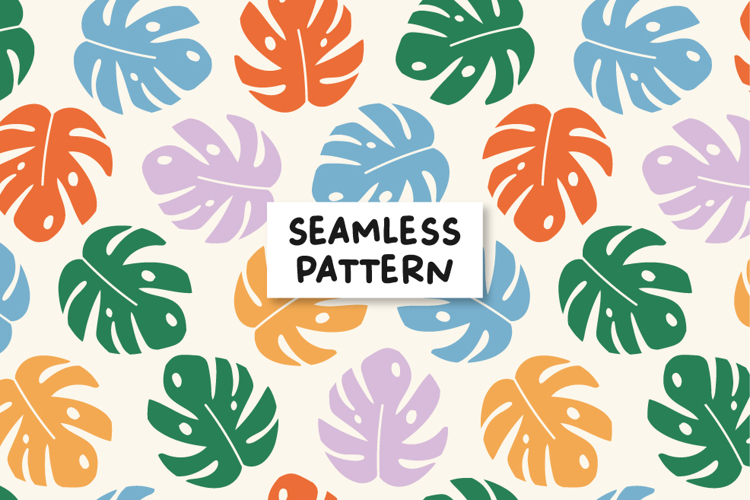 Tropical Leaves Pattern Tropical Monstera Background