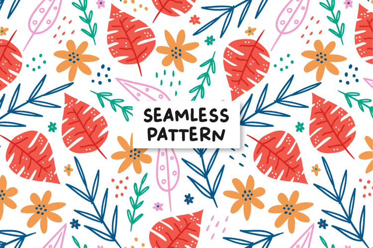 Floral spring pattern. Floral seamless pattern.