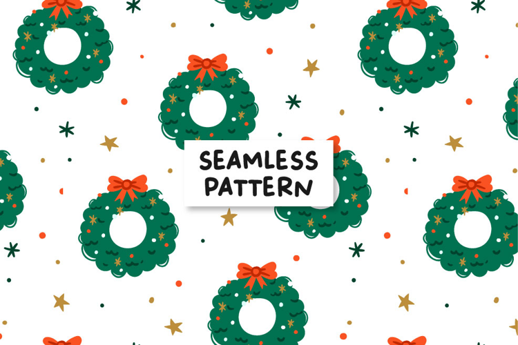 Christmas seamless pattern. Christmas pattern.