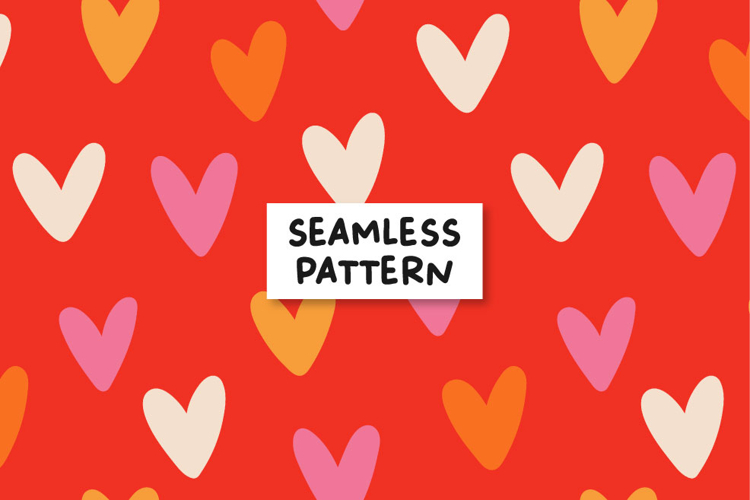 Hearts seamless pattern. Love pattern