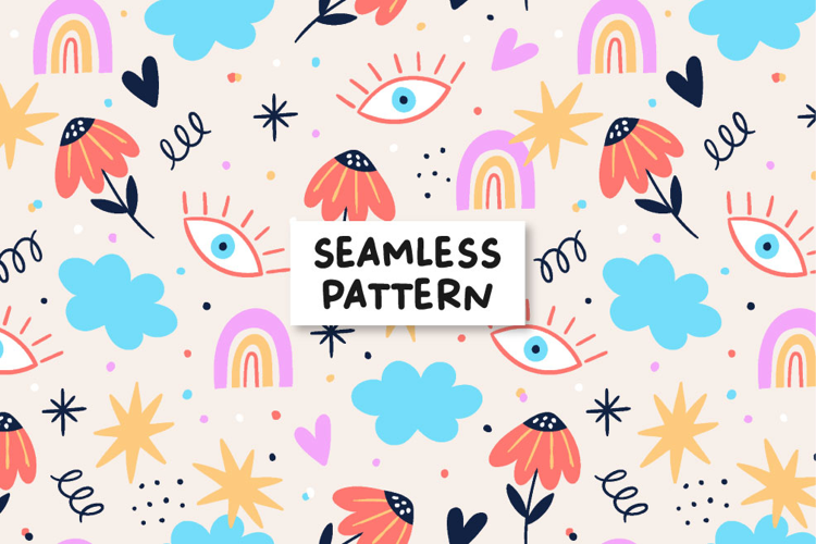 Spring seamless pattern. Spring background.
