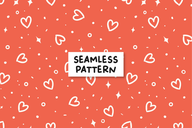 Heart seamless pattern. San valentine pattern.