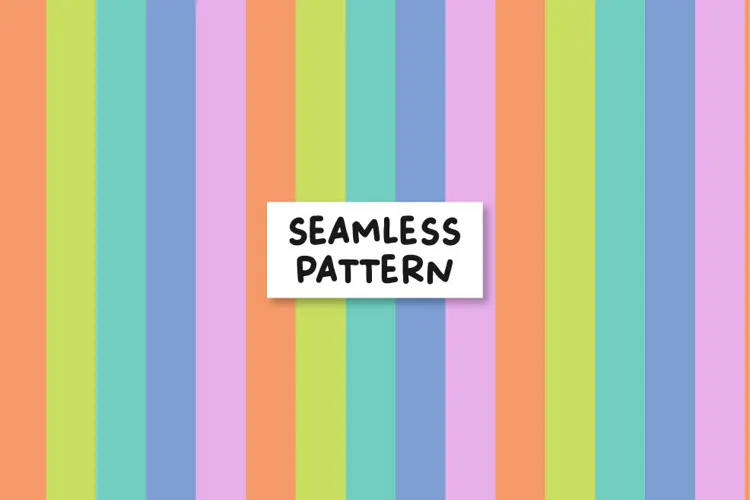 Colorful Stripes seamless Pattern. Striped Background