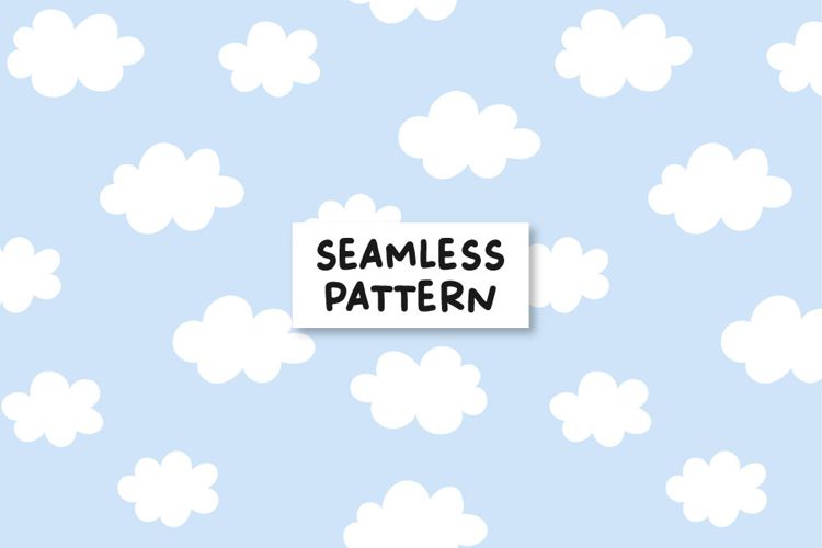 Clouds seamless pattern.