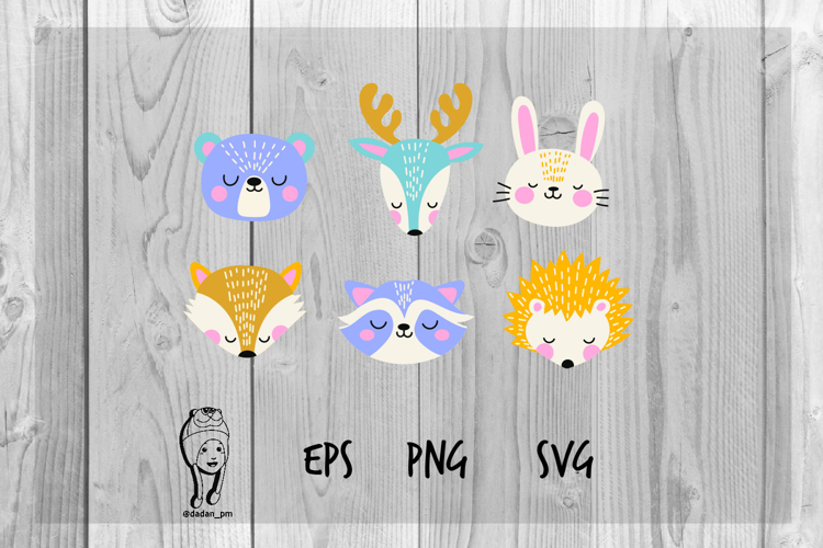 animal hand drawn cute Funny Kawaii