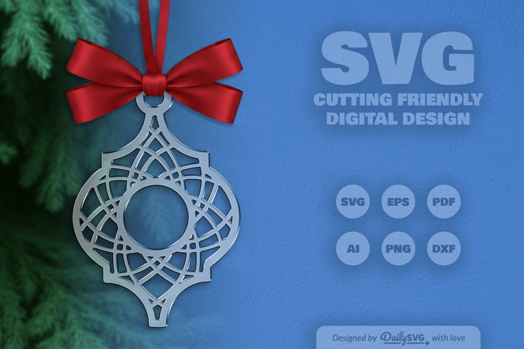 Pattern Arabesque Ornament Christmas Lasercut